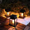 Decorazioni da giardino Lanterna solare Prato Decorazione da campeggio Paesaggio Cortile Stile europeo LED Atmosfera A lume di candela 221116