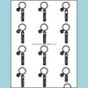 Key Rings Stainless Steel 12 Star Sign Horoscope Keychain Gold Bar Gemini Taurus Virgo Month Key Ring Bag Hangs Fashion Jewelry Drop Dhrx7