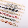 Bag Parts Accessories Acrylic Chain Strap Removable Colourful Womens Resin chain of bags Purse Fishbone 221116