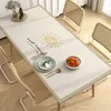 Table Cloth Bouncy Silicone Desk Mat Simple Tablecloth Rectangular Waterproof And Oil-Proof Disposable Anti-Scald Leather Coffee