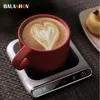 Riscaldatori di spazio Mini scaldatazze USB portatile Tazza da caffè Sottobicchiere riscaldante 3 Ingranaggi 100 ° C Latte Tè Acqua per Home Office Pad da scrivania 221117