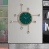 벽시계 독특한 사일런트 시계 현대 디자인 사무소 유럽 메탈릭 연구 거실 orologio parete 홈 장식 EH60WC