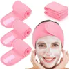 Gesichts-Spa-Stirnband, Zubehör, Make-up, Dusche, Bad, Sportband, Frottee, verstellbares Stretch-Handtuch mit Magic Tape