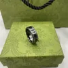 Markenbrief Keramik Ringe für Herren Womens Modedesigner extravagante Markenbuchstaben Ring Schmuck Frauen Männer Hochzeit