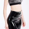 Women's Leggings Black Plus Size XXXL Women Black Leggings Sexy High Waist Elastic Pu Leather Skinny Pants Shiny Wet Look Metallic Latex Leggings T221020