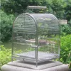 Grande Cage à oiseaux en acier inoxydable, pour perroquets, maisons de voyage en métal, élevage en plein air, Jaula Pajaro, Grandes Accessoires pour oiseaux DL60NL