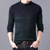 Chandails pour hommes mode hommes pulls d'hiver épais coupe ajustée pulls tricots pull en laine automne coréen vêtements de sport
