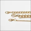 Gargantillas Cerradura de llave Colgante Gargantilla Collar Cuello Cadenas de oro Collares Para mujer Joyería de moda Entrega de gota Colgantes Dh8I2