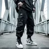Men's Pants HOUZHOU Black Cargo Joggers Hip Hop Techwear Hippie Trousers for Streetwear Plus Size Pockets Oversize 221117