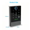 Lecteur de carte de contrôle d'accès K2 K2F Lecteur de carte RFID de contrôle d'accès 13.56Mhz Clavier à empreintes digitales Serrure de porte TTLOCK App Bluetooth Smart Lock IP68 Étanche 221117