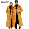 Men's Down Parkas Coed Winter Cold resistant Jacket -30 High Quality Women X-LongWinter Warm Fashion Brand Red 5XL 221117