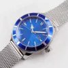 Avanadores de punho 46mm Blue Dial