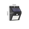 Garden Decorations 20100 LED Solar LED Light Outdoor Lamp Pir Motion Sensor Wall Waterproof Sunlight Powered Street 221116