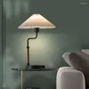 Lampes de table Plume au chevet nordique de style nordique base Tiffany Stone Stone Ceramic Gourd Lamp Purple chambre