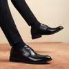 Dress Shoes Men Leather Luxury Fashion Groom Wedding Italian Style Oxford Size 37-45 Zapatos De Hombre