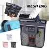 Storage Bags Mesh Shower Tote Bag Portable With Handle Bath Organizer For Travel Camping Quick Dry Zipper JS22