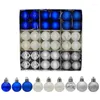 Party Decoratie 68ue Kerstboom Ball Baubbles 72pcs/Box Decorations Hangende ornamenten ingesteld voor Holiday Festival Home