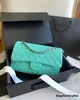 Läder 2024SS Womens Classic Designer Shoulder Bag Wallet Fashion Flap Randig Solid äkta färg Multistyle Coin Purse Messenger Handväska