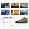 Canvas casual Men shoesShoes Sneakers Custom Women Fashion Black Orange Mid Cut Breathable Outdoor Sports Walking Jogging Color31415850