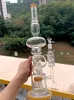 Yellow White Glass Water Bong Hookahs with Arm Tree Percolator Straight Type Oil Burner Dab Rig Bubbler