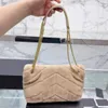 CC пушистые дизайнерские сумки большая сумка Зимний мех LouLou Puffer Chain Bags роскошная женская сумка Мягкая теплая сумка через плечо Lou