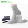 Calcetines para hombre, 10 par/lote, de fibra de bambú, informales, de negocios, antibacterianos, transpirables, calcetín de alta calidad