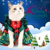 猫のコスチュームスモールドッグ服パーティーのコスチュームスーツXMAS年ギフト製品のためのクリスマスペットコスプレドレス