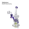 Groothandel 7,68 inch water Bong Ballsphere Recycle Glass Dab Rig