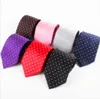 MEN039S Krawatte 85 cm Wellenpunkt Geschenkbox Krawatte Vier St￼ck quadratische Manschetten