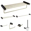 Badezubehörsets Accessoires für Badezimmer Handtuch Bar Edelstahl Rack Toilettenpapierhalter Kleiderbügel Hardware