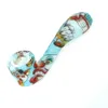 Silicone Pipe 4.7inch Saxophone Shape With Glow Spoon Shapes Camouflage Printing