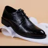 Dress Shoes Men Leather Luxury Fashion Groom Wedding Italian Style Oxford Size 37-45 Zapatos De Hombre