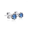 Ohrstecker GPY Für Frauen Blaue Funkelnde Krone Ohrring Pendientes Kolczyki Ohrringe Aretes Brincos 925 Sterling Silber Schmuck