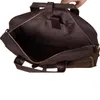 Aktentaschen Herren Ledertasche Aktentasche Bürotaschen für 16-Zoll-Laptop Männer echte männliche Totes Handtaschen