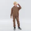 Clothing Sets Boys Clothes Set Fleece Thick Warm Hoodie Sweatpants Two Pieces Teen School Girls Outfits 2022 Winter Casual Tracksuit For