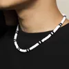 Choker tauam zomer witte zwarte kleur zachte klei kralen kettingen voor vrouwen mannen eenvoudige minimalistische kraag sieraden geschenken