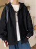 Damen Jacken Dark Street Harajuku Langarm Pullover Hoodie Reißverschluss Lose Übergroße Freizeitkleidung Herbst/Winter Jacke y2k Tops 221117
