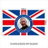 Rei britânico Carlos III Bandeira da bandeira Elizabeth II comemorando bandeiras Poster de pano de fundo 2022 Union Jack Y2209