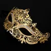 Wrought Iron Blindfold Women Metal Hollow Diamond Party Mask Masquerade Half Face Wedding Party Supplies