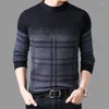 Suéteres masculinos moda masculino pulôver de inverno grosso jumpers fit slitwear suéter lã de lã outono coreano roupas casuais