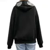 Herrjackor Rhinestone Butterfly Sketon Hoodie Y2k Full Zip Up Huvtröjor över ansiktet Grafisk skalle Estetisk Goth Hooded Sweatshirt Jacka 1117H22