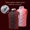 Mens Down Parkas Ultralight Adjustable Temperature Inflatable Clothing Winter Vest Jacket Thermal Coldproof Windproof Outdoor for Couple 221117