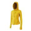 Yoga bärjackor Definiera hoodies tröjor Lululemens Kvinnor Designers Sportjacka rockar fitness hoodys scubas chothing mode classic 75ess