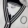 Женские трикотажные классические черно-белые футболки с v-образным вырезом, кардиганы, свитера, свободные топы линейного дизайна