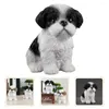 Christmas Decorations Dog Statue Black Figurine Resin Home Figurines Statuesnovelty Funny Decoration Craft Decor Puppy