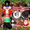 Christmas Decorations 2 4M Giant Soldier Model Nutcracker Inflatable LED Light Up Decor Outdoor Holiday Year Party Do 221114
