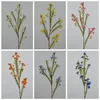 Decorative Flowers Luxury Wax Flower Long Branch Artificial Spray For Home Table Decoration Wedding Po Props