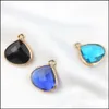 Charms New Arrival Colorf Crystal Charm Pendant Water Drop Glass Birthstone Charms For Jewelry Making Diy Accessories Delivery Findi Dhrem