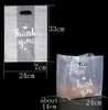 Thank You Plastic Gift Bag Bread Storage Shopping-Bag with Handle Party Wedding Plastic-Candy Cake Wrapping Bags SN234