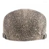 Berets XdanqinX 2022 Men's Cotton Snake Skin Leopard Novelty Women Beret Hats Brands Cap Unisex Adjustable Size Couple Hat